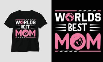 s werelds het beste mam - mam typografie t-shirt vector