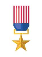 medaille Amerika vlag vector