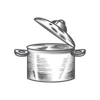 keuken pot icoon vector