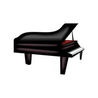 realistisch piano instrument vector