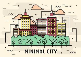 Flat Lineaire Minimale City Vector