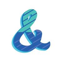 trefwoord ampersand icoon vector