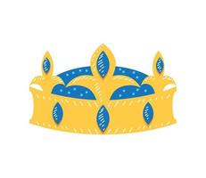 Koninklijk monarch kroon vector