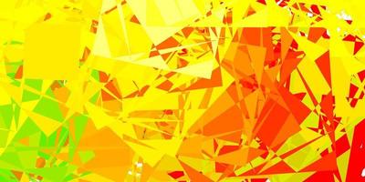 lichtrode, gele vectorachtergrond met willekeurige vormen. vector