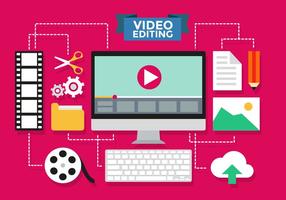 Video-editing Infographic Vector Sjabloon