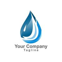 water laten vallen symbool logo ontwerp sjabloon icoon vector