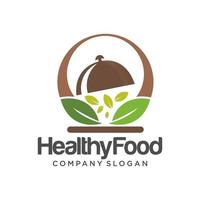 gezond voedsel logo sjabloon vector