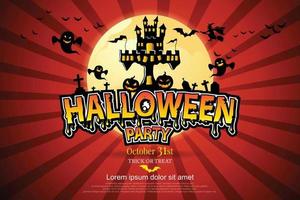 halloween vector belettering halloween-feest.