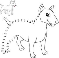 punt naar punt Amerikaans pit stier terriër hond geïsoleerd vector