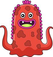 monster Octopus tekenfilm gekleurde clip art vector