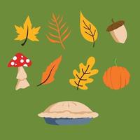 herfst element ontwerp vector