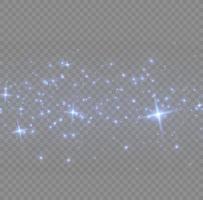 blauw vonken schitteren speciaal licht effect. vector schittert. Kerstmis abstract stof. sprankelend magie stof deeltjes effect. sprankelend textuur. sterrenstof vonken