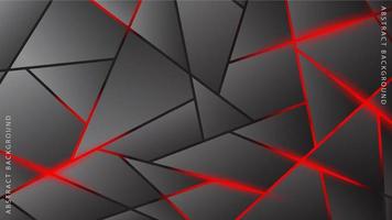 zwart abstract vorm achtergrond met zacht rood licht vector