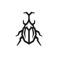 kever logo vector icoon ontwerp, illustratie van Japans mannetje hert kever insect met toeter
