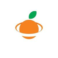 orang fruit logo ontwerp sjabloon vector