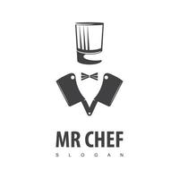 ontwerpsjabloon voor chef-kok logo vector
