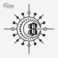 aantal 8 tatoeëren logo vector