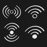 hand- getrokken Wifi hotspot icoon in tekening stijl vector