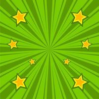 grappig abstract groen achtergrond met ster vector