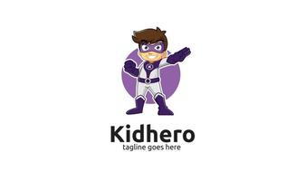 superheld mascotte logo ontwerp vector