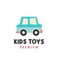 schattig kinderen speelgoed- auto vector illustratie logo