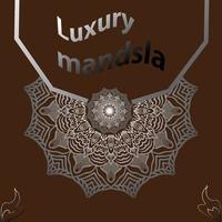 luxe mandala achtergrondontwerp vector