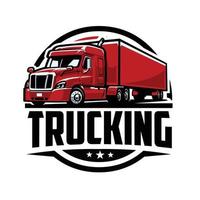 vrachtvervoer 18 speculant groot tuigage bedrijf logo insigne vector geïsoleerd. het beste voor vrachtvervoer en vracht verwant industrie