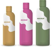 mockup fles realistisch mockup vector