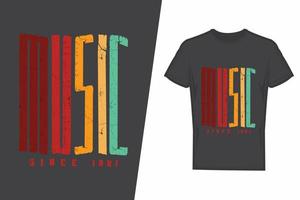 muziek- t-shirt ontwerp. muziek- t-shirt ontwerp vector. voor t-shirt afdrukken en andere toepassingen. vector