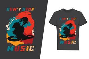 muziek- t-shirt ontwerp. muziek- t-shirt ontwerp vector. voor t-shirt afdrukken en andere toepassingen. vector