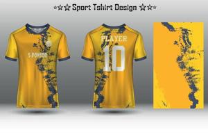 Amerikaans voetbal Jersey model, voetbal Jersey model, wielersport Jersey mockup en sport Jersey mockup met abstract meetkundig patroon vrij vector