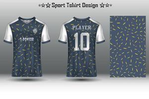 Amerikaans voetbal Jersey model, voetbal Jersey model, wielersport Jersey mockup en sport Jersey mockup met abstract meetkundig patroon vrij vector