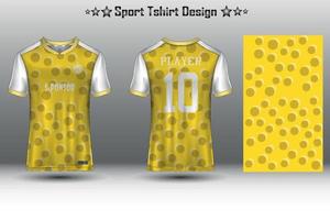 Amerikaans voetbal Jersey model, voetbal Jersey model, wielersport Jersey mockup en sport Jersey mockup met abstract meetkundig patroon vrij vector