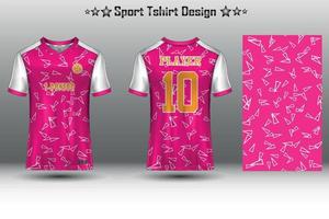 Amerikaans voetbal Jersey model, voetbal Jersey model, wielersport Jersey mockup en sport Jersey mockup met abstract meetkundig patroon vrij vector