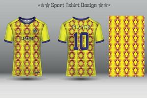 voetbal Jersey mockup Amerikaans voetbal Jersey ontwerp sublimatie sport t overhemd ontwerp verzameling voor racen, wielersport, gamen, motorcross vector