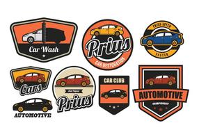 AUTO VINTAGE BADGE vector