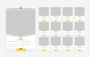 2023 kalender ontwerp sjabloon vector