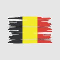 belgie vlag borstel vector. nationaal vlag ontwerp vector