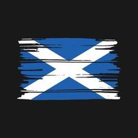 Schotland vlag borstel vector. nationaal vlag ontwerp vector