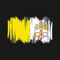 Vaticaan vlag vector borstel. nationaal vlag borstel vector