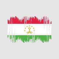 Tadzjikistan vlag vector borstel. nationaal vlag borstel vector