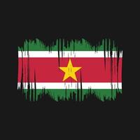 Suriname vlag vector borstel. nationaal vlag borstel vector