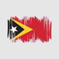 oosten- Timor vlag vector borstel. nationaal vlag borstel vector