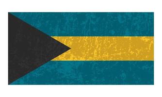 Bahamas grunge vlag, officieel kleuren en proportie. vector illustratie.