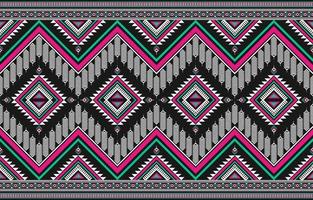 tapijt etnisch aztec kunst. meetkundig naadloos patroon in stam. kleding stof Mexicaans stijl. vector