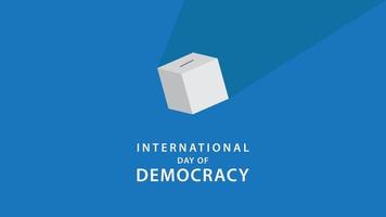 Internationale dag van democratie. vector illustratie