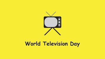 wereld televisie dag. vector illustratie