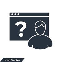 online overleg icoon logo vector illustratie. online overleg plegen symbool sjabloon voor grafisch en web ontwerp verzameling