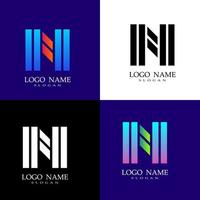 modern brief n logo vector