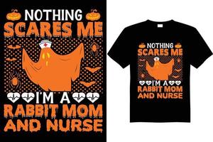 halloween t overhemd ontwerp vector konijn mam en verpleegster t overhemd